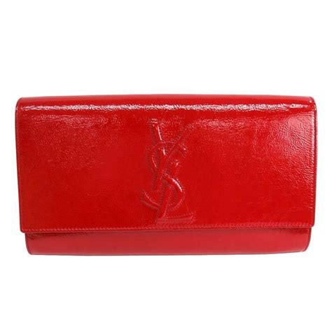 ysl red clutch bag|saint laurent evening clutch.